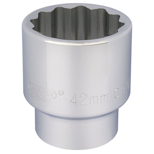 Draper 12 Point Socket, 3/4" Sq. Dr., 42mm 16705 Draper - Dynamic Drive
