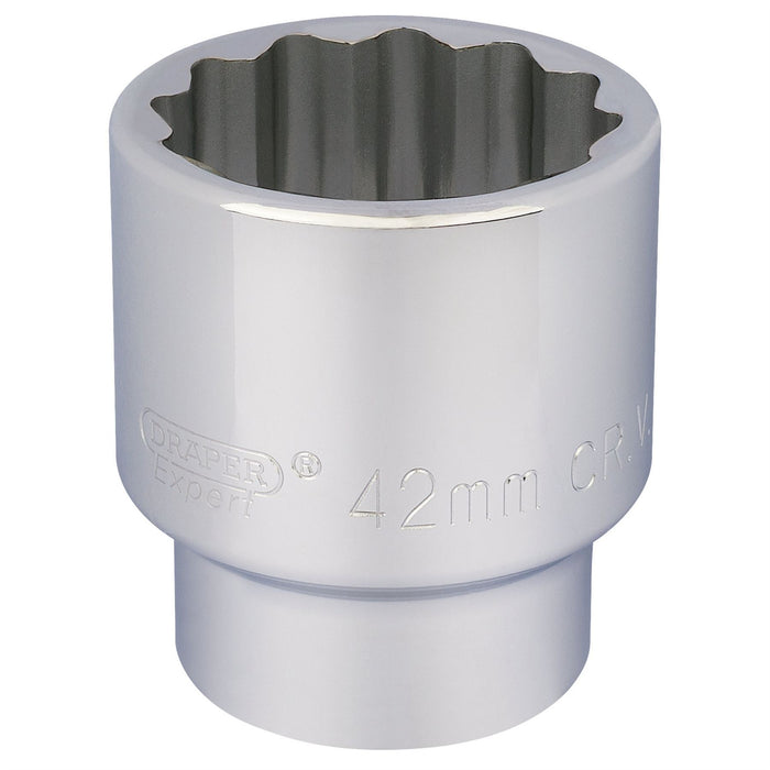 Draper 12 Point Socket, 3/4" Sq. Dr., 42mm 16705 Draper - Dynamic Drive