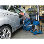 Draper Wet and Dry Vacuum Cleaner with Stainless Steel Tank, 30L, 1600W 20523 Draper - Dynamic Drive
