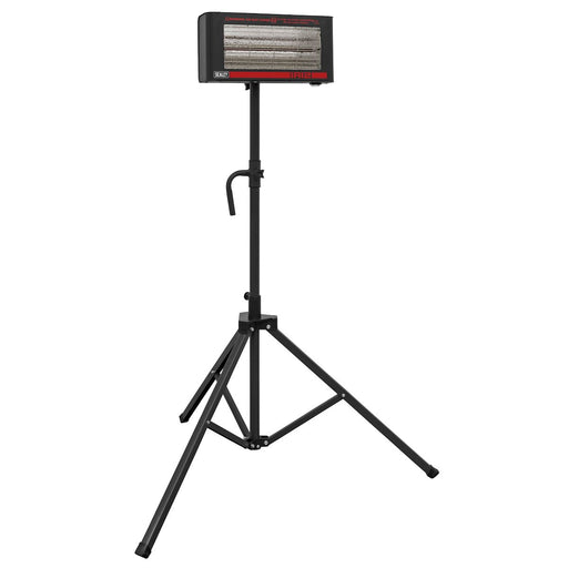 Sealey Infrared Quartz Heater with Tripod Stand 230V 1.2kW IR12CT Sealey - Dynamic Drive