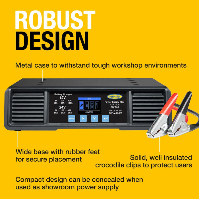 Ring Smart Charge Pro 100A 12/24V Ring Automotive - Dynamic Drive