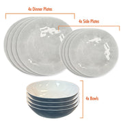 MDS1203 Liberty Murano 12 Piece Melamine Dinner Set LL1380 Liberty Leisure UK - Dynamic Drive