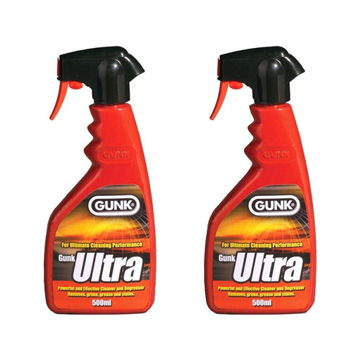 2 x Gunk Ultra Engine Degreaser Spray Cleaner Car Grease Dirt Remover 500ml Gunk  - Dynamic Drive