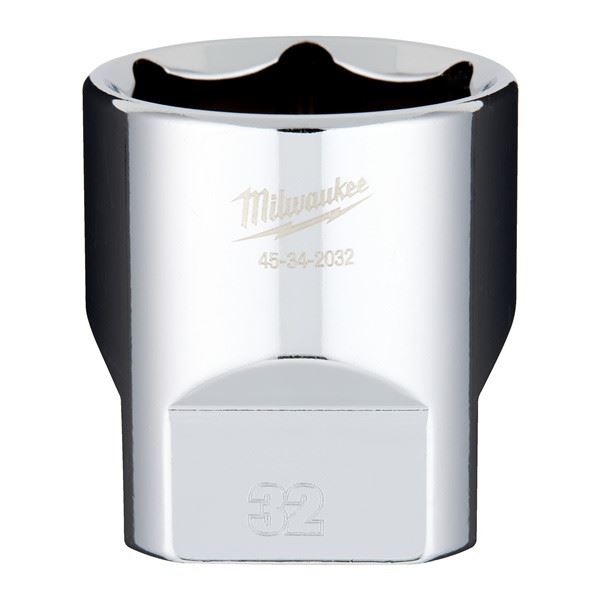 Milwaukee 1/2 Drive Socket Metric Standard-32mm 32mm Milwaukee - Dynamic Drive