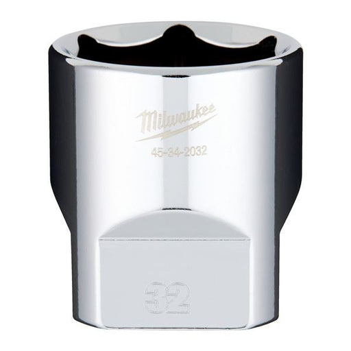 Milwaukee 1/2 Drive Socket Metric Standard-32mm 32mm Milwaukee - Dynamic Drive