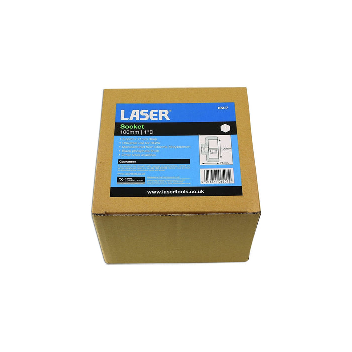 Laser Socket 1"D 100mm 6507 Laser - Dynamic Drive