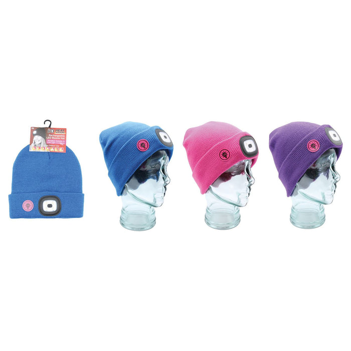 Ladies LED light Hat (assorted colours) 3360 UK Camping And Leisure - Dynamic Drive