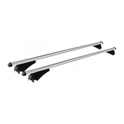 Locking Universal Aluminium Car Roof Bars Cross Rack 1.35M For Flush & Raised Rails 75kg Maypole  - Dynamic Drive