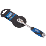 Draper 60 Tooth Micro Head Reversible Soft Grip Ratchet, 1/4" Sq. Dr. 26514 Draper - Dynamic Drive