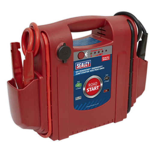 Sealey RS102 RoadStart Emergency Power Pack 12V 1600 Peak Amps Sealey  - Dynamic Drive