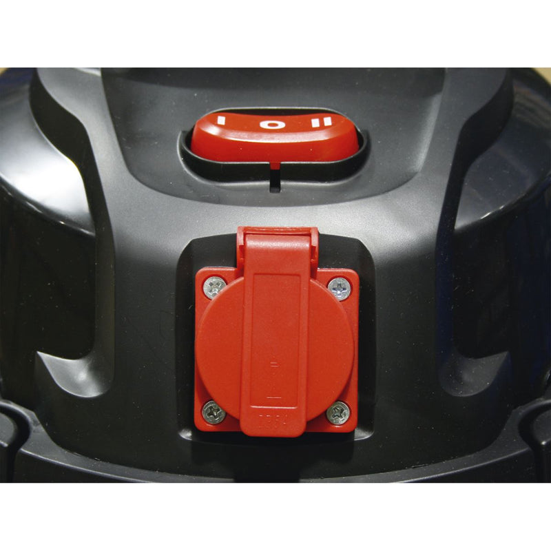 Sealey Vacuum Cleaner Industrial 20L 1400W/230V Stainless Drum Auto Start Sealey - Dynamic Drive