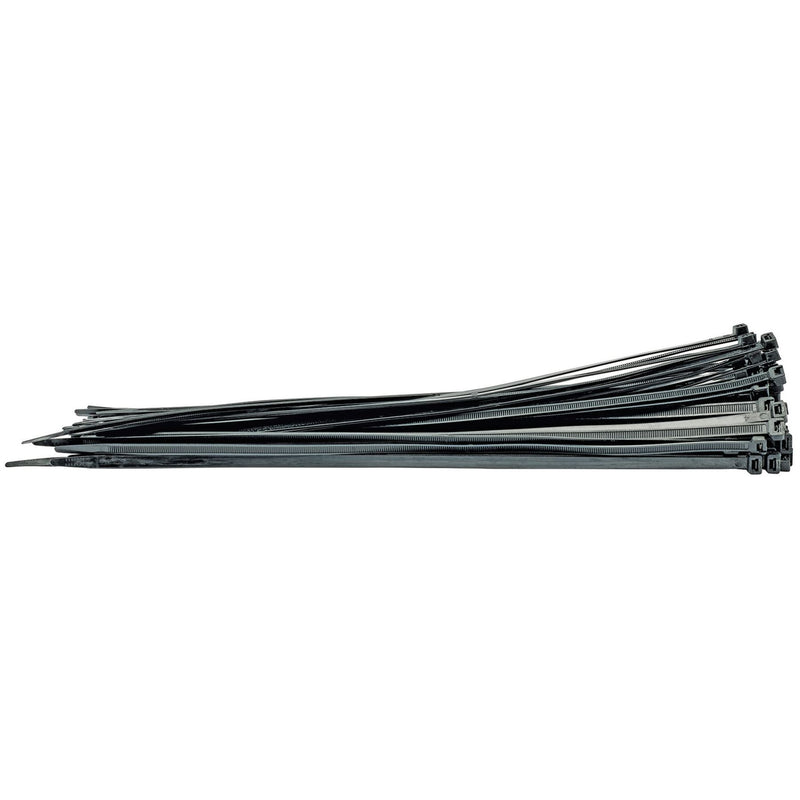 Draper Cable Ties, 8.8 x 500mm, Black (Pack of 100) 70408 Draper - Dynamic Drive