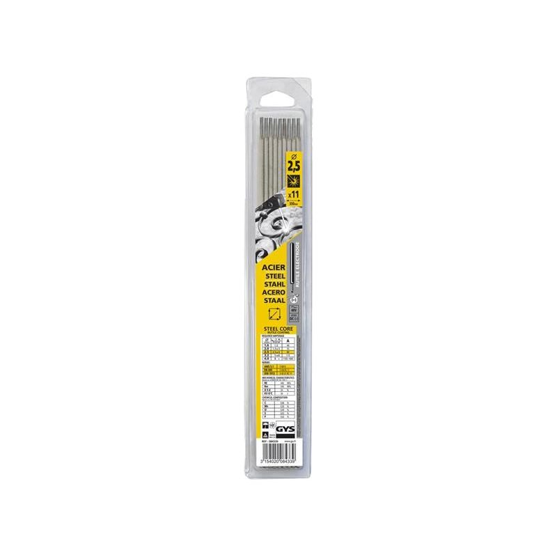 Gys Welding Rutile Electrodes Steel 2.5mm (Pack 11) GYS WELDING - Dynamic Drive