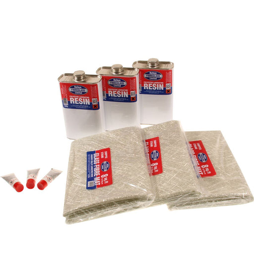 Baileys Fibreglass Repair Kit 24Sq ft with Resin, Matting, and Tools Baileys - Dynamic Drive