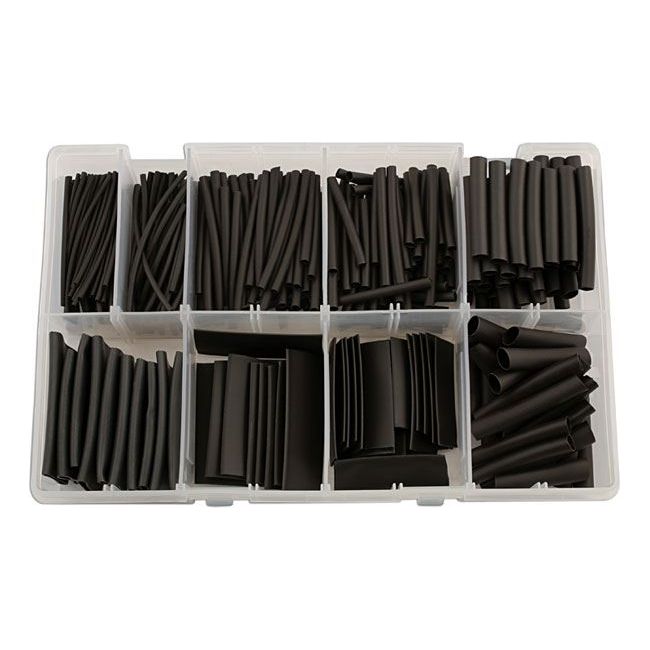 Connect Assorted Black Heat Shrink, 50mm Lengths 350pc 31893 Tool Connection - Dynamic Drive
