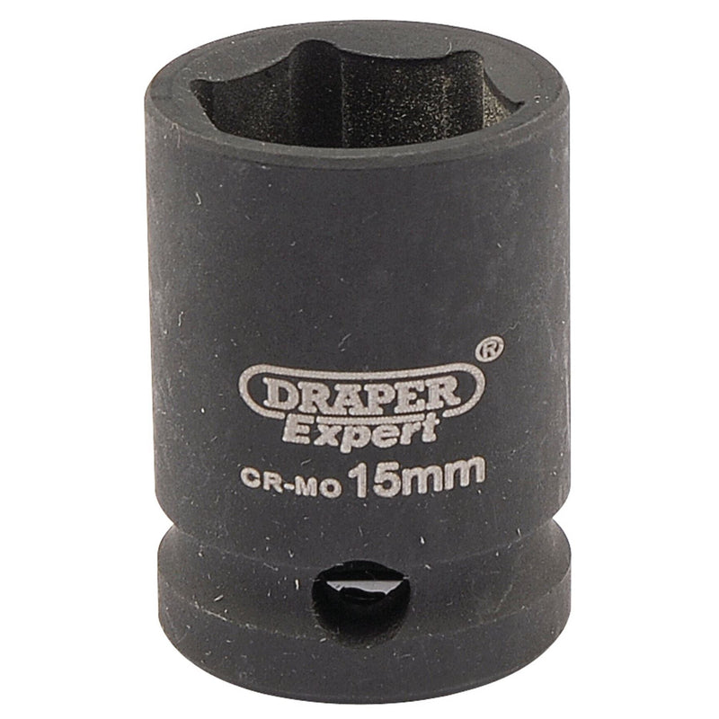 Draper Expert HI-TORQ 6 Point Impact Socket, 3/8" Sq. Dr., 15mm Draper - Dynamic Drive