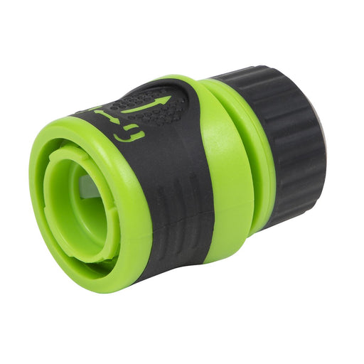 Sealey Soft-Touch Hose Connector With Water Stop & Lock 1/2"-5/8" JS3051 Sealey - Dynamic Drive