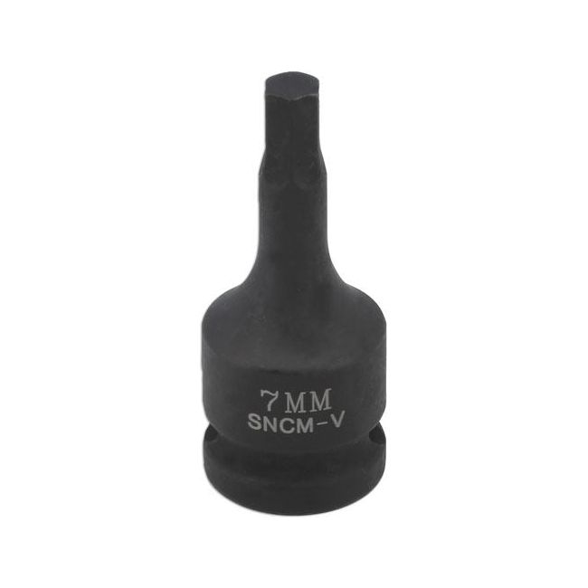 Laser Impact Socket Bit 1/2"D 7mm 8233 Laser - Dynamic Drive