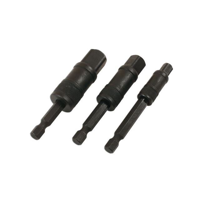 Laser Impact Quick Locking Socket Adaptor Set 75mm 3pc 7778 Laser - Dynamic Drive