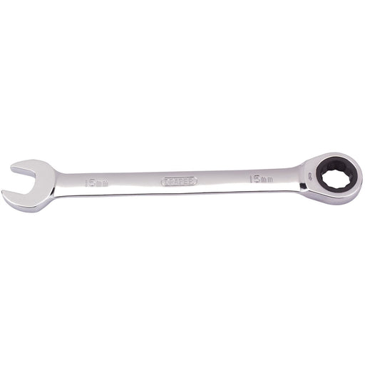 Draper Metric Ratcheting Combination Spanner, 15mm 31012 Draper - Dynamic Drive