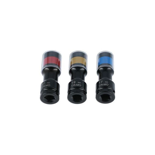 Laser Alloy Wheel Torsion Socket Set 3pc 8593 Laser - Dynamic Drive