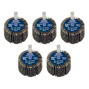 Sealey 40 x 30mm Abrasive Flap Wheel on 6mm Shaft 60Grit - Pack of 5 FW4030605 Sealey - Dynamic Drive