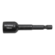 Faithfull Magnetic Impact Nut Driver 10mm x 1/4in Hex Faithfull - Dynamic Drive