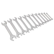 Seigen by Sealey Double Open End Spanner Set 12pc Metric S0849 Seigen by Sealey  - Dynamic Drive