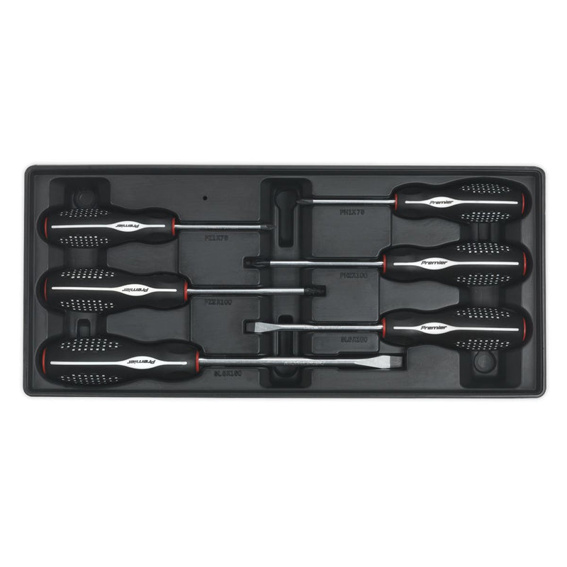 Sealey Tool Tray with Screwdriver Set 6pc TBT14 Sealey - Dynamic Drive