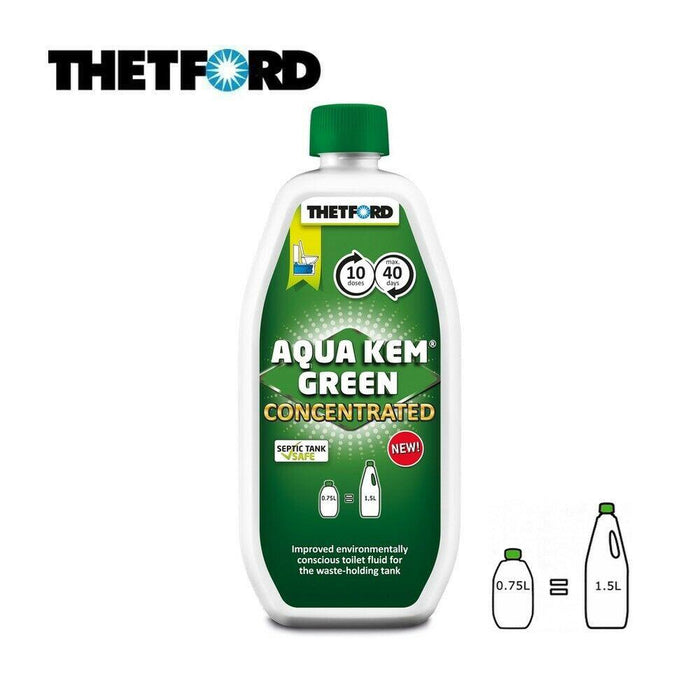2x Thetford Aqua Kem Green CONCENTRATED Caravan & Motorhome Toilet Fluid Chemical Thetford  - Dynamic Drive