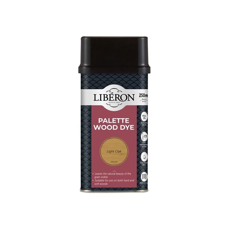 Liberon Palette Wood Dye Light Oak 250ml Liberon - Dynamic Drive