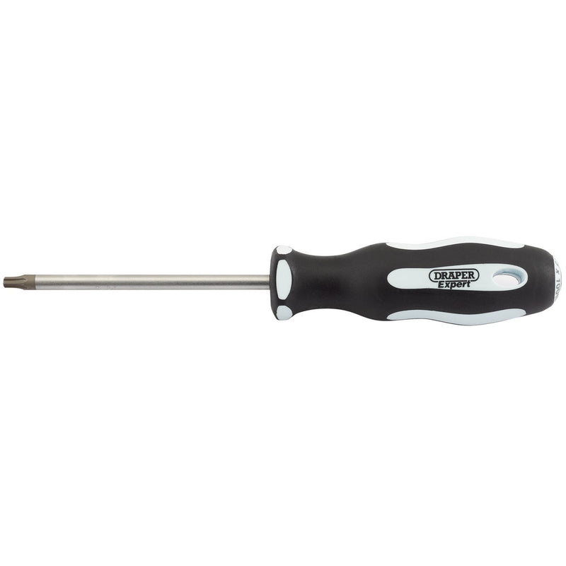 Draper TX-STAR Security Soft Grip Screwdriver, T25T x 100mm 35145 Draper - Dynamic Drive