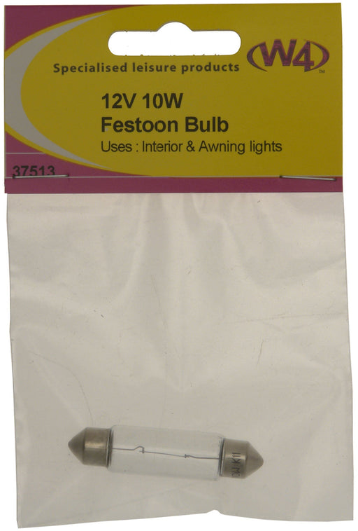 W4 Festoon Bulb 10W 12V 37513 W4 - Dynamic Drive