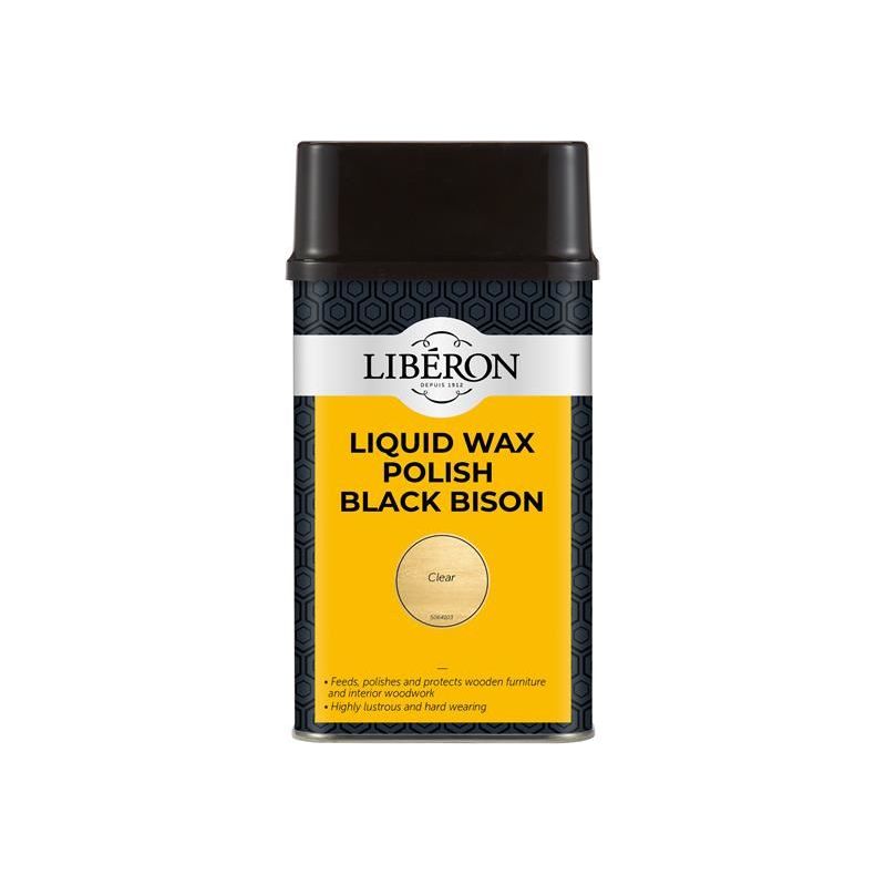 Liberon Liquid Wax Polish Black Bison Clear 500ml Liberon - Dynamic Drive