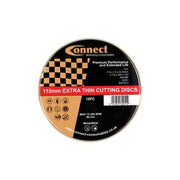 Connect Extra Thin Cutting Discs 115mm x 1.0mm 100pc 32252 Tool Connection - Dynamic Drive