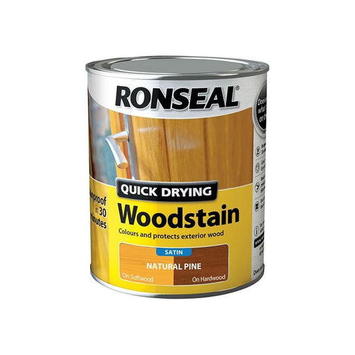 Ronseal Quick Drying Woodstain Satin Natural Pine 750ml Ronseal - Dynamic Drive