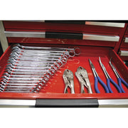 Sealey 2pc Magnetic Sharks Teeth Tooth Spanner Holder Rack 20 Spanners WR02 Sealey  - Dynamic Drive