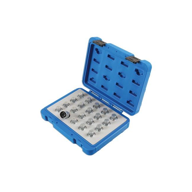 Laser Locking Wheel Nut Key Set 20pc - for Vauxhall, Opel 6862 Laser - Dynamic Drive
