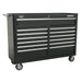 Sealey Rollcab 13 Drawer with Ball-Bearing Slides Black AP5213TB Sealey - Dynamic Drive