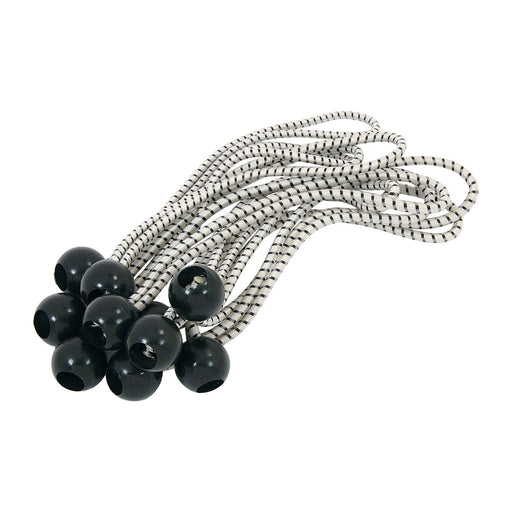 Bungee Cord with black ball 5mmx8 X 10PCS CT3181 UK Camping And Leisure - Dynamic Drive