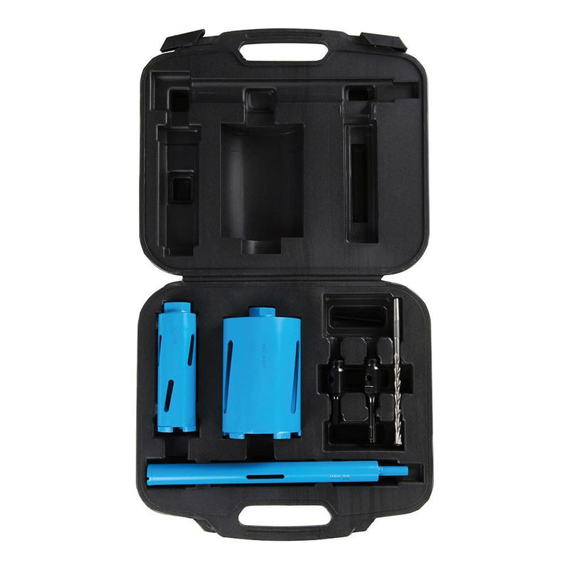 Silverline Diamond Core Drill Kit 3-Core 7pce 28, 52 & 107mm Silverline - Dynamic Drive