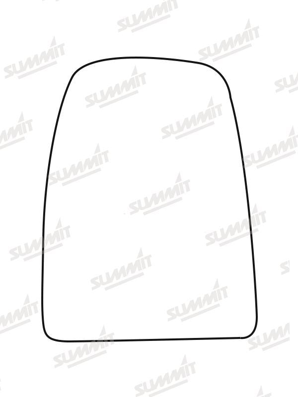 Summit Heated Base Plate With Commercial Mirror Glass fits Iveco Daily 14 on RHS Summit - Dynamic Drive
