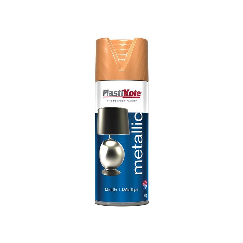 Plastikote Metallic Spray Flat Copper 400ml PlastiKote - Dynamic Drive