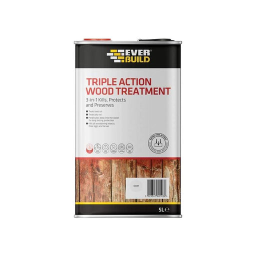 Everbuild Sika Triple Action Wood Treatment 1 litre Everbuild Sika - Dynamic Drive