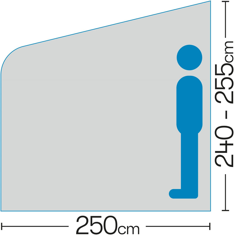 Vega 2 330 Air Porch Awning (Caravan : 235 - 255cm) 12020402350002 Quest - Dynamic Drive
