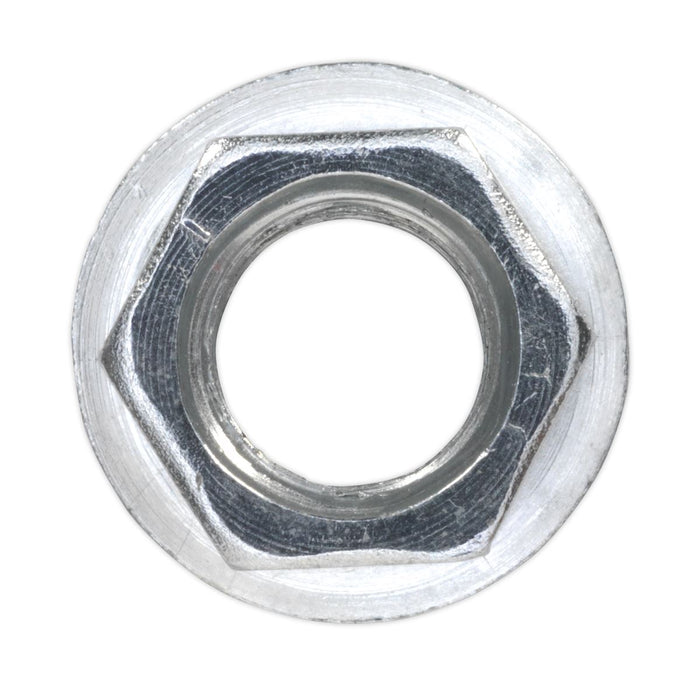 Sealey Flange Nut Serrated M10 Zinc DIN 6923 Pack of 100 FN10 Sealey  - Dynamic Drive