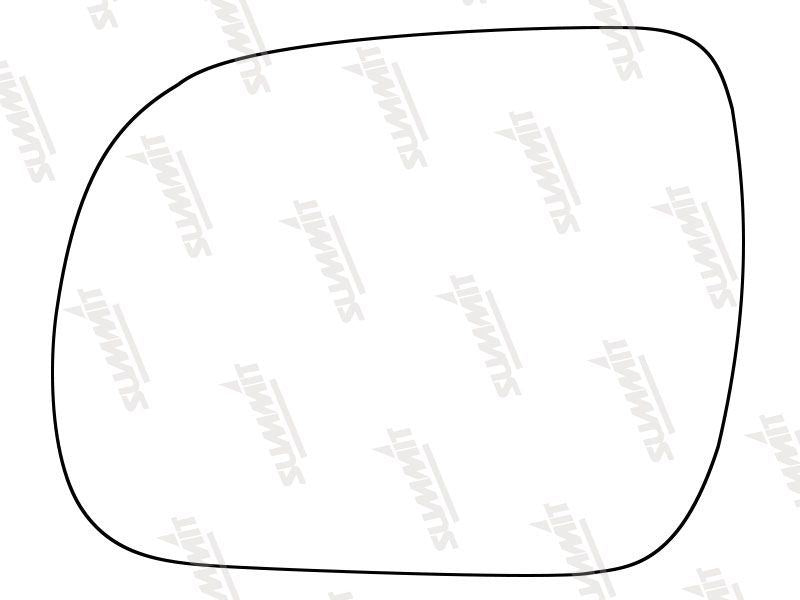 Summit Stick-On Standard Mirror Glass fits Lexus RX 03 to 09 LHS Summit - Dynamic Drive