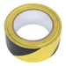 Sealey Hazard Warning Tape 50mm x 33m Black/Yellow HWTBY Sealey - Dynamic Drive