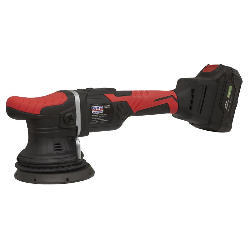 Sealey Cordless Orbital Polisher125mm 20V SV20 Series Lithium-ion Body Only Sealey - Dynamic Drive
