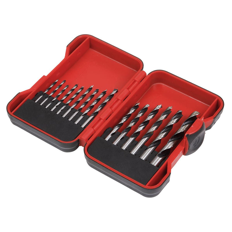 Sealey Brad Point Wood Drill Bit Set 15pc AK3715W Sealey - Dynamic Drive